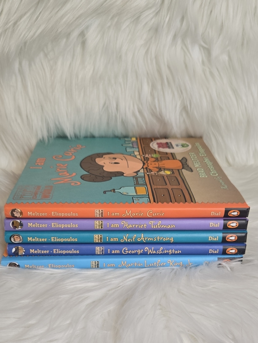 Ordinary People Change The World Lot Of 5 Kids Biography Books Armstrong, Curie